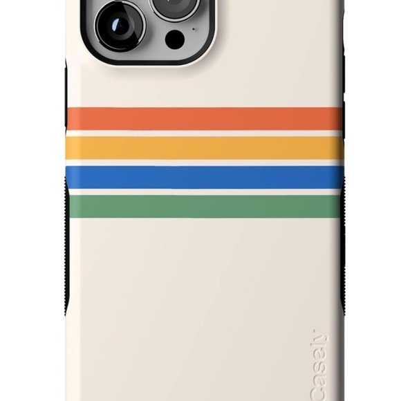 Pre-Loved, Barely Used, Casely Totally Groovy Rainbow Case for iPhone 13 Pro Max - Picture 11 of 12